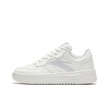 Anta Relaxed Anti Slip Wear Resistant Low Top Skateboard Shoes Women's White