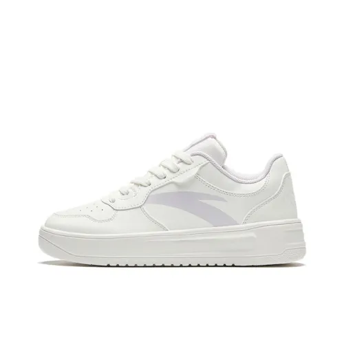 ANTA Skateboard Shoes Women's Low-Top White