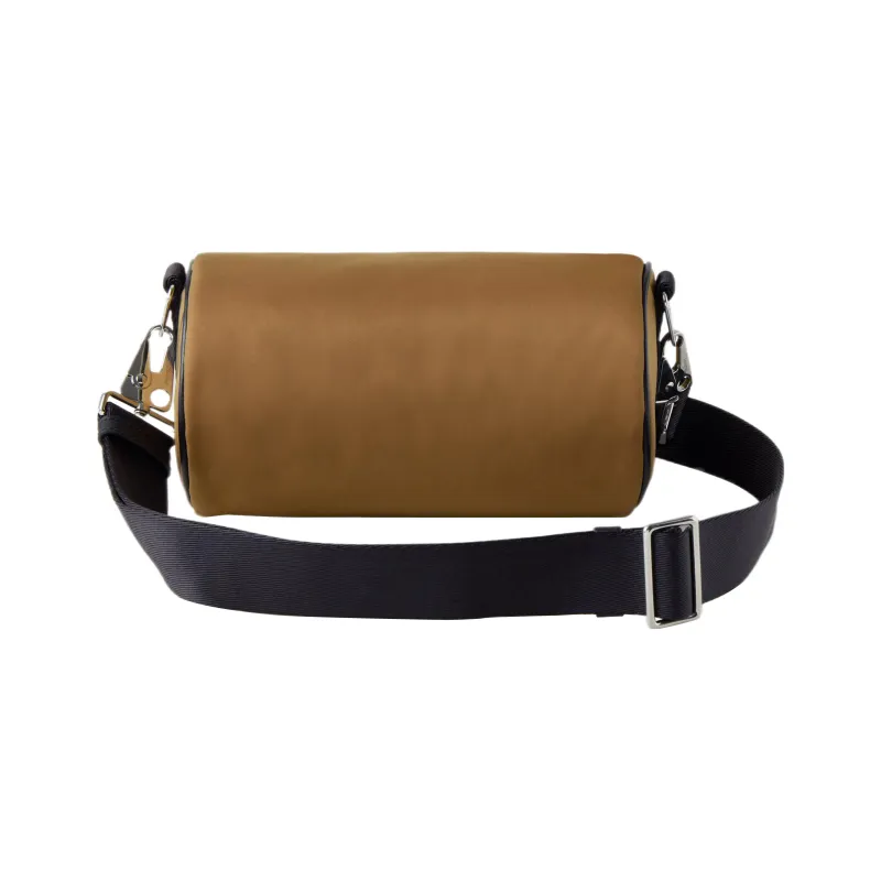 Mulberry Nylon Messenger Bag Shoulder Bag Crossbody Bag Small Size Men's Brown-2