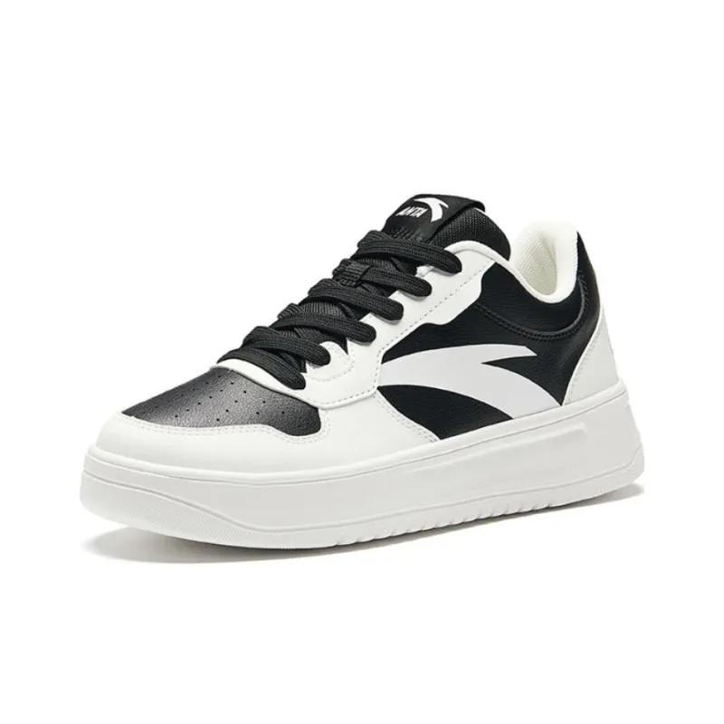 Anta Relaxed Low Top Skateboard Shoes Men's White Black-1