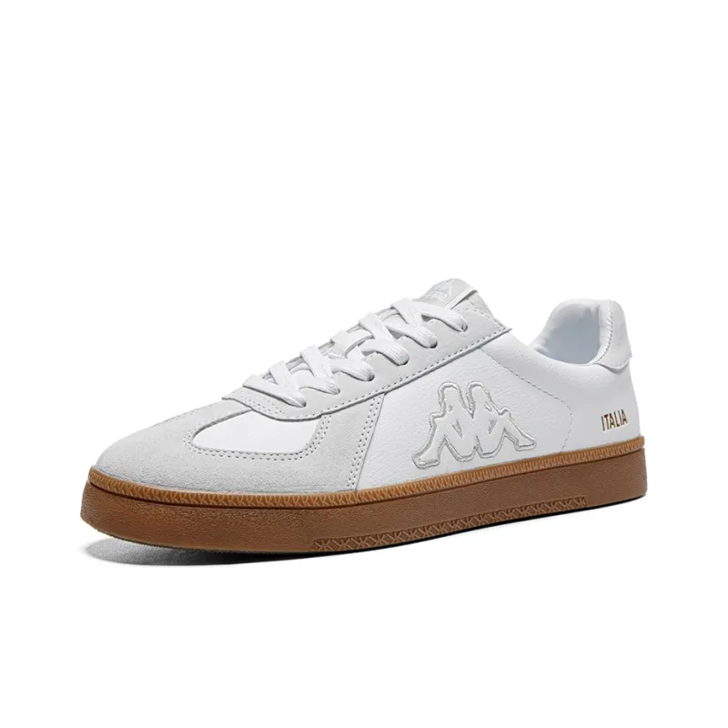 Kappa Back to Back Abrasion Resistant Slip Resistant Low Top Skateboard Shoes Unisex White Gray-2