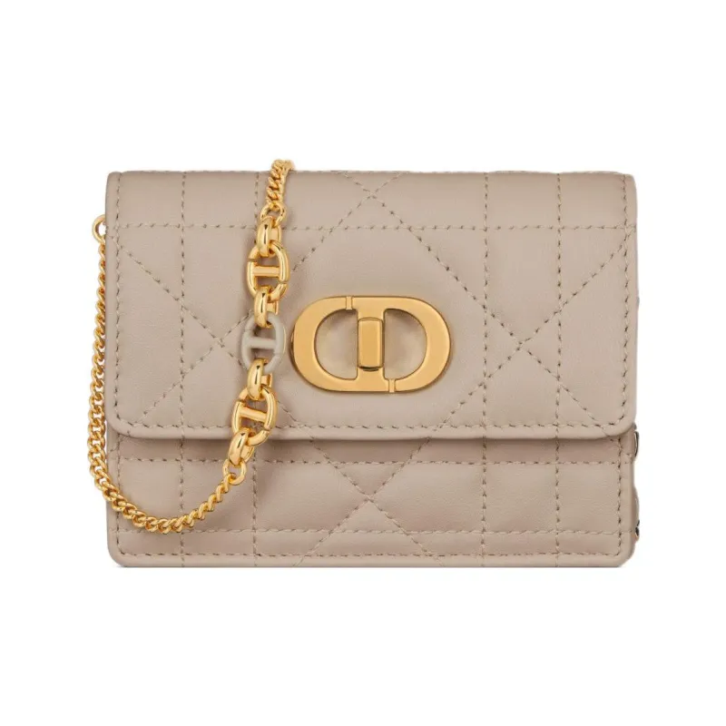 DIOR Sheepskin Crossbody Bag, Shoulder Bag Women's Rouge Beige-0