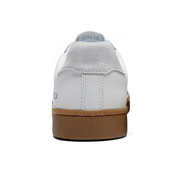 Kappa Back to Back Abrasion Resistant Slip Resistant Low Top Skateboard Shoes Unisex White Gray-4