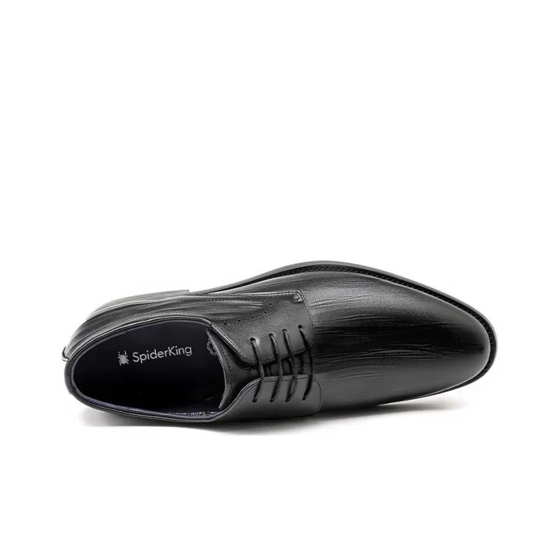 Spider King Dress Shoes Men Low Top Black-3