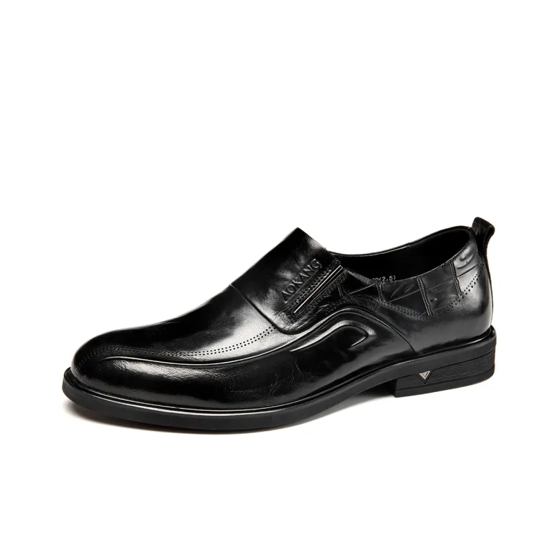 AOKANG Dress Shoes 2cm Men's Black/Brown-1