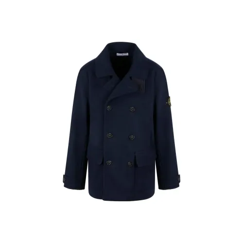 STONE ISLAND Coats Men Dark Blue