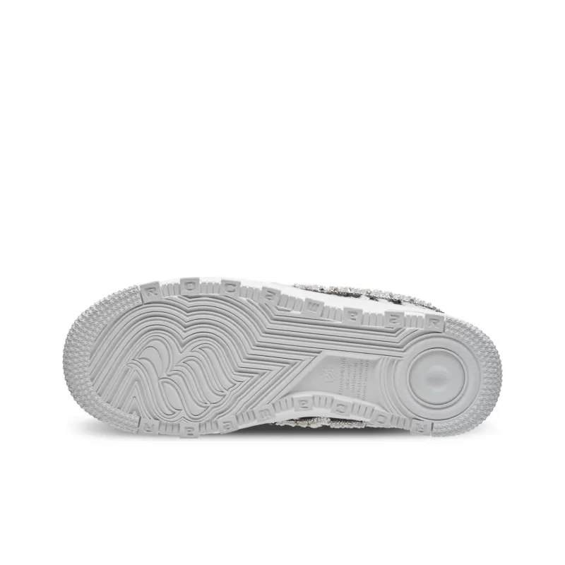 VESSEL x ROCAWEAR Slip Resistant Low Top Skateboard Shoes Unisex Black White-6
