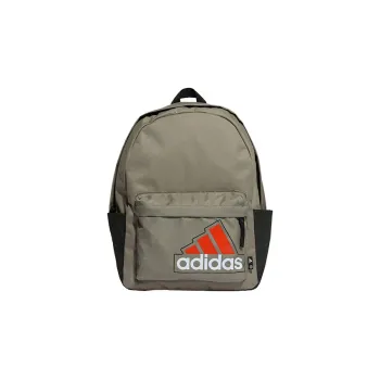 Adidas Recycled Polyester Backpack Regular Unisex Pebble Silver Gray/White/Old Red