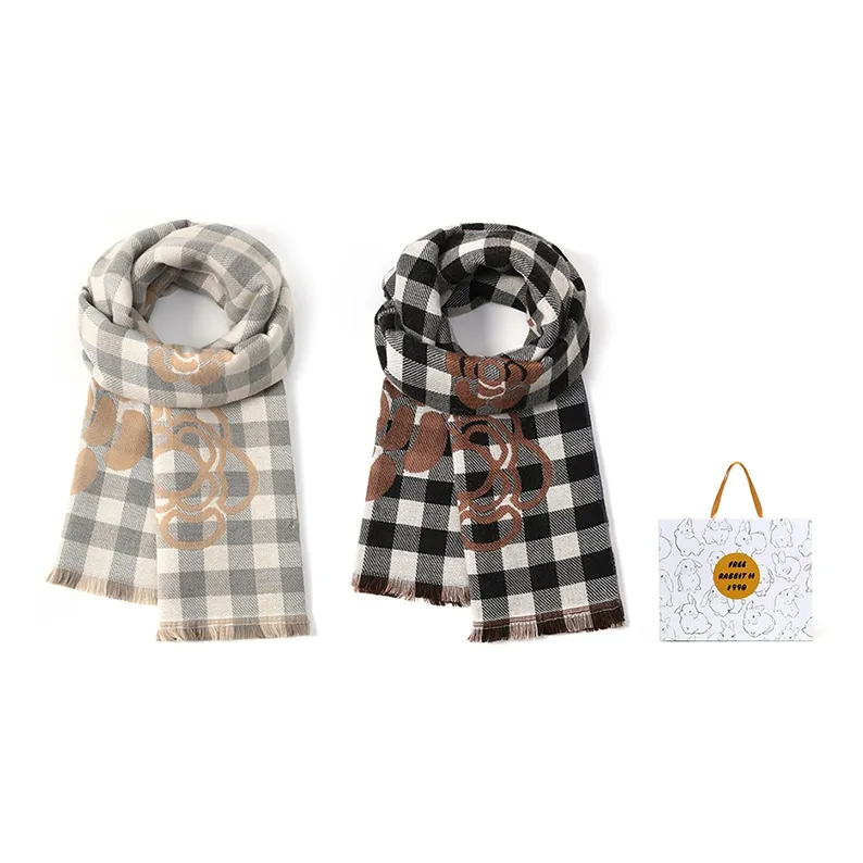 FREE RABBITⅡ Faux Cashmere Knit Scarves Unisex-7