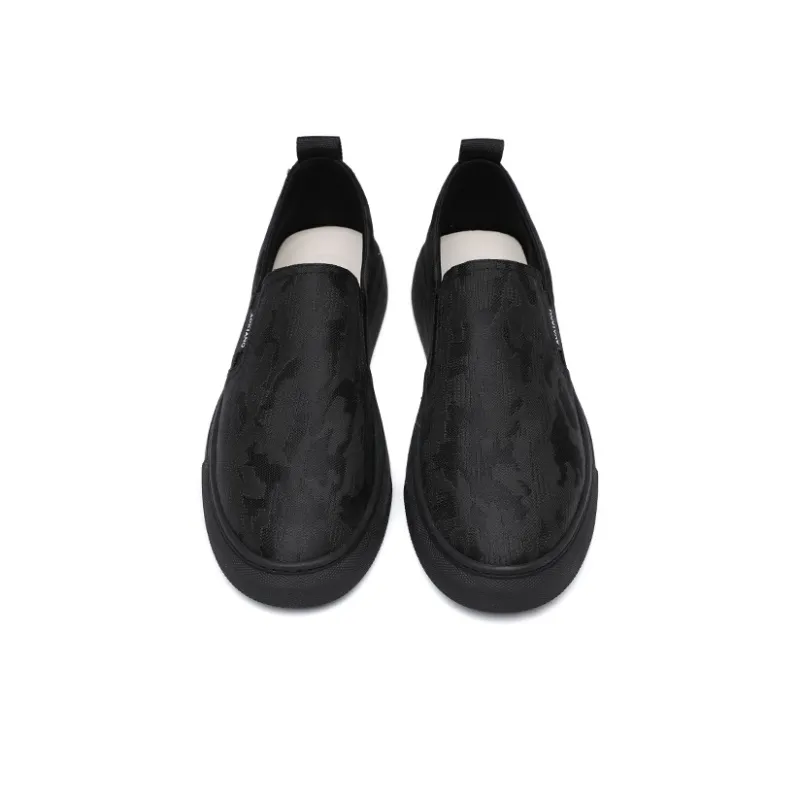Oak Elephant Low Top Casual Shoes Men's Black-3