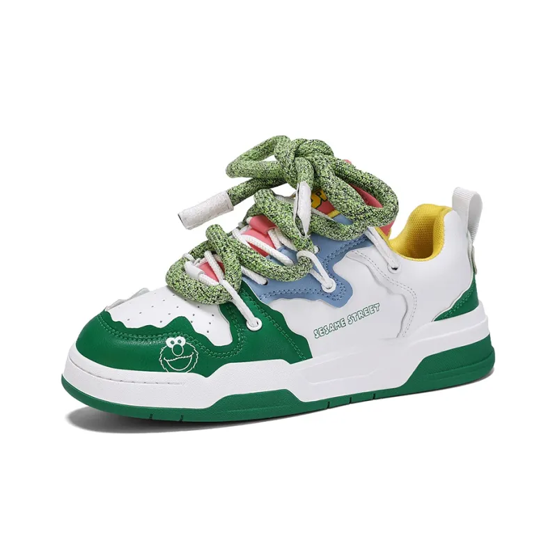 SESAME STREET Anti-Slip Wear-Resistant Lightweight Breathable Low-Top Skateboard Shoes Unisex-13