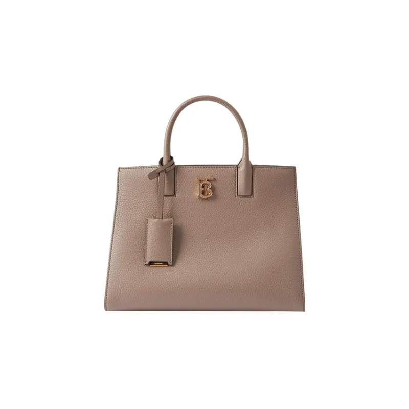 Burberry Frances Calfskin Tote Bag Shopping Bag Handbag Mini Women's Light Saddle Umber-0