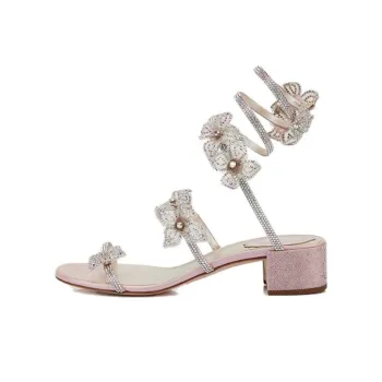 RENE CAOVILLA Floriane Strap Sandals Women's Pink