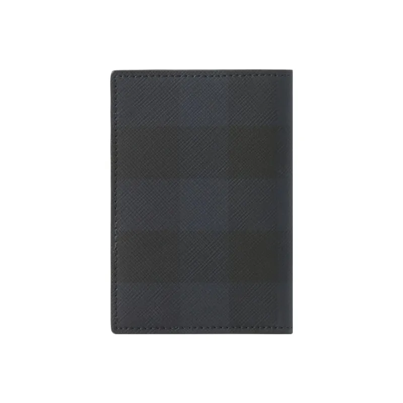 Burberry Cotton Card Holder Men's Marine Blue-2