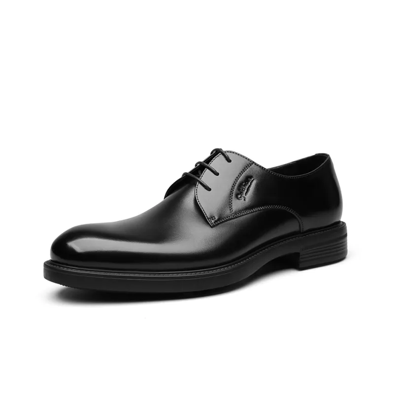 GOLDLION Dress Shoes Men Low Top Black/Brown-1