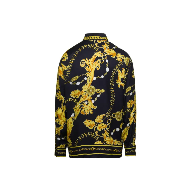 VERSACE JEANS COUTURE Baroque Pattern Button Up Shirt-1