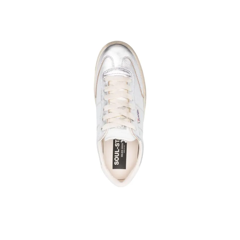 Golden Goose Soul Star Metallic Leather Sneakers-4