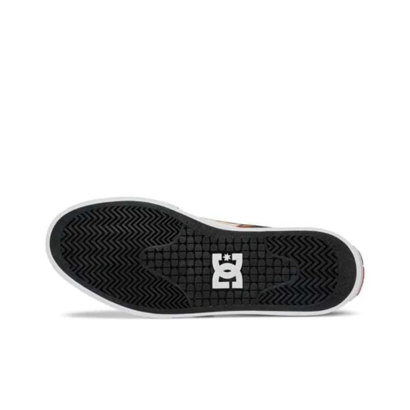DC Shoes Dp Manual SLIP Anti-Slip Wear-Resistant Low-Top Skateboard Shoes Men's Black Orange-6