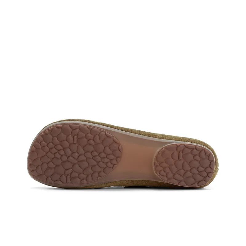Q.VONTON Loafers Women's Low Top Gray/Khaki-9