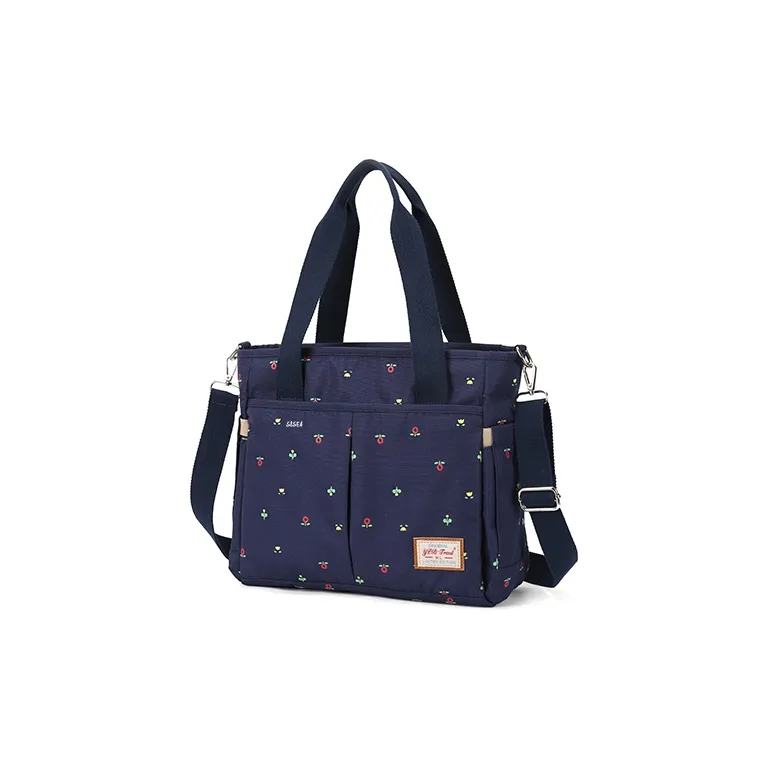 Sisea Polyamide Mommy Bag Backpack Baby And Mom Bag Tote Bag Shopping Bag Shoulder Bag Women's Dark Blue-0