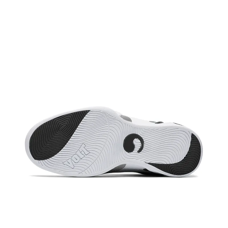 VOIT Basketball Shoes Men High Top White/Black-5