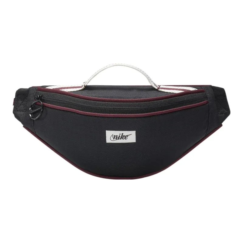 Nike Heritage Fabric One Shoulder Crossbody Fanny Pack Regular Unisex Black-0