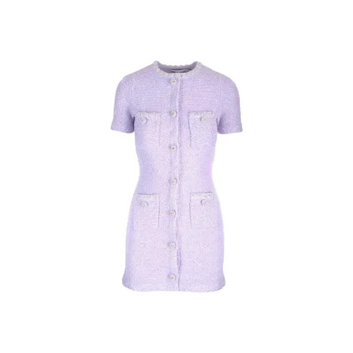 Self-portrait Short-Sleeved Dresses Women's Purple