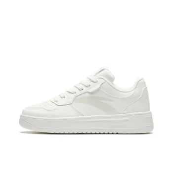 Anta Relaxed Wear resistant And Lightweight Low Top Skateboard Shoes Women's White