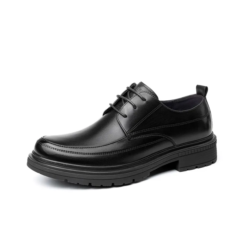 LAORENTOU Dress Shoes Men Low Top Black/Brown-1