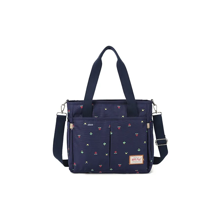 Sisea Polyamide Mommy Bag Backpack Baby And Mom Bag Tote Bag Shopping Bag Shoulder Bag Women's Dark Blue-1