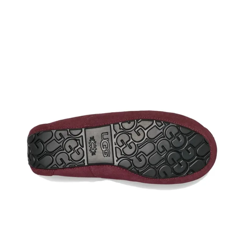 UGG Ascot Casual Shoes Men's Burgundy-3