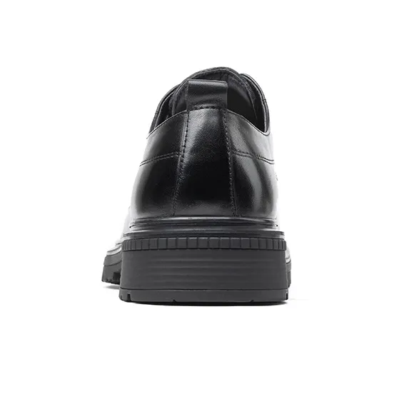 LAORENTOU Dress Shoes Men Low Top Black/Brown-3