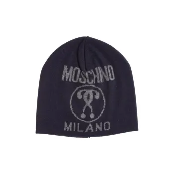 MOSCHINO Wool Beanies Men's Blue