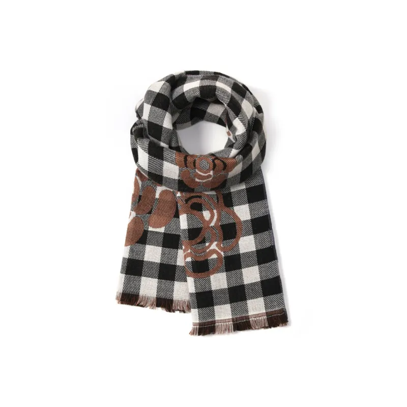 FREE RABBITⅡ Faux Cashmere Knit Scarves Unisex-2