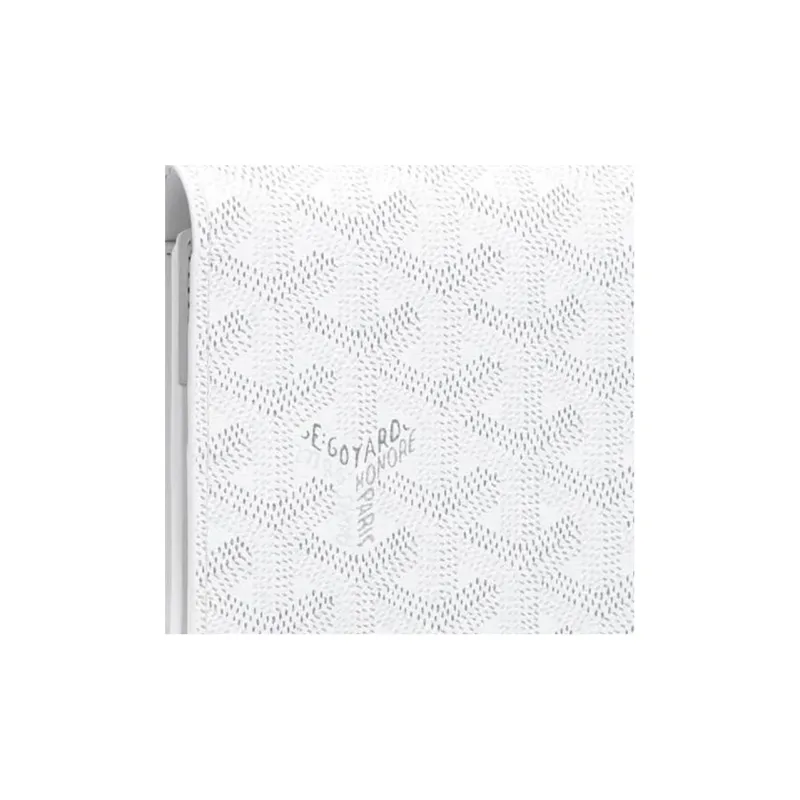 GOYARD RICHELIEU Canvas With Leather Wallet Unisex White-4
