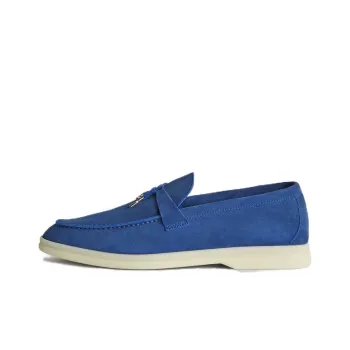 Loro Piana Summer Charms Walk Casual Single Shoes Women's Space Blue