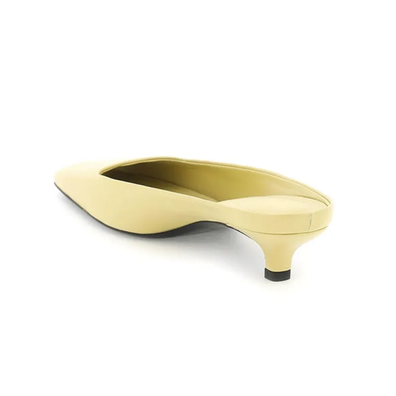 TOTEME Closed Toe Slippers Women's Yellow-2