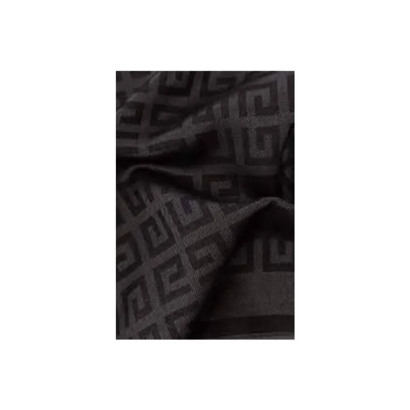 Givenchy Monogram Print Frayed Scarf-0