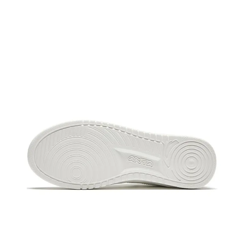 Anta Relaxed Wear resistant And Lightweight Low Top Skateboard Shoes Women's White-4