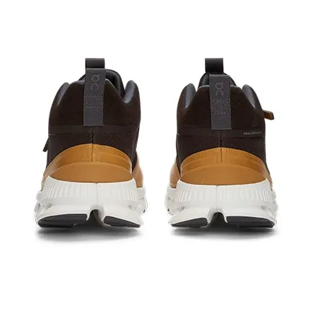 On Cloud Hi Anti Slip Wear Resistant Low Top Running Shoes Men's Brown-4