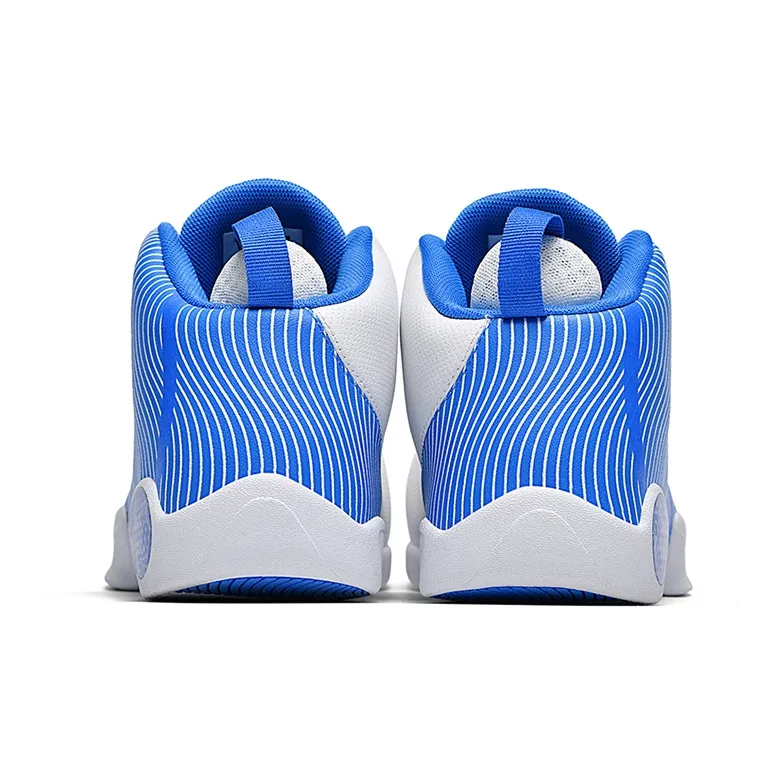 VOIT Tai Chi Wuji Cushioned Slip-Resistant Coverage High-Top Performance Basketball Shoes Men's Dodger Blue-4