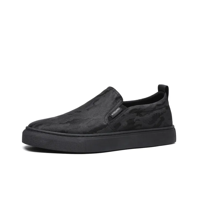 Oak Elephant Low Top Casual Shoes Men's Black-1