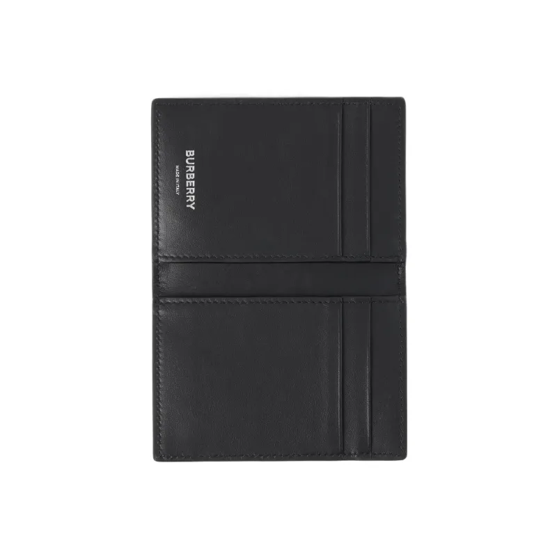 Burberry Cotton Card Holder Men's Marine Blue-3