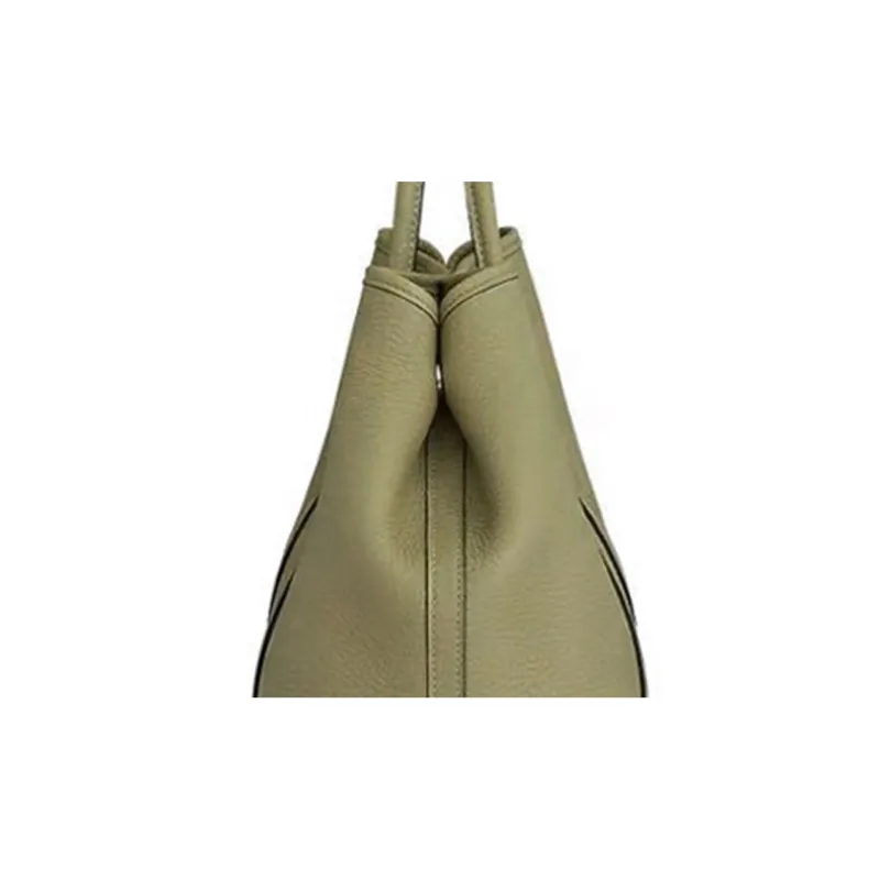 HERMES Garden Party Negonda Calfskin Garden Bag Handbag Regular Unisex 1C Dusty Gray-5
