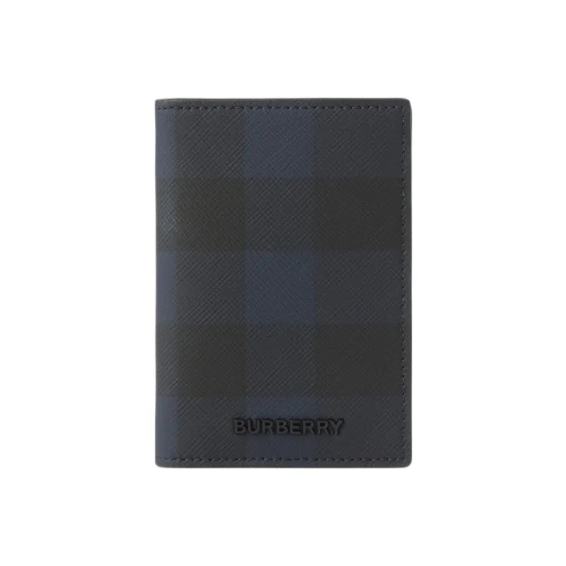 Burberry Cotton Card Holder Men's Marine Blue-0