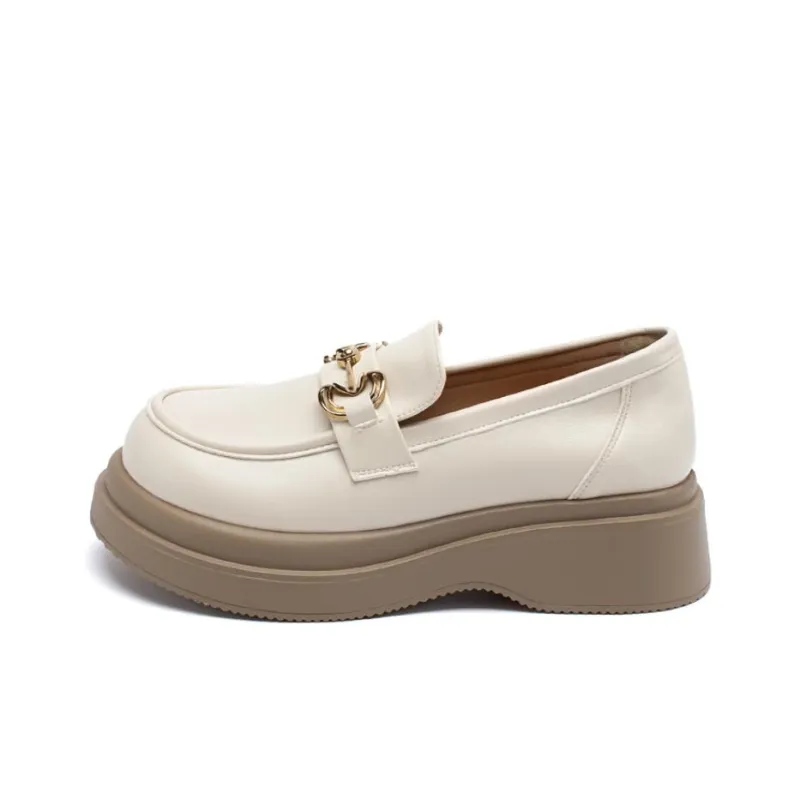AGSDON Loafers Women's Black/Beige Apricot-7