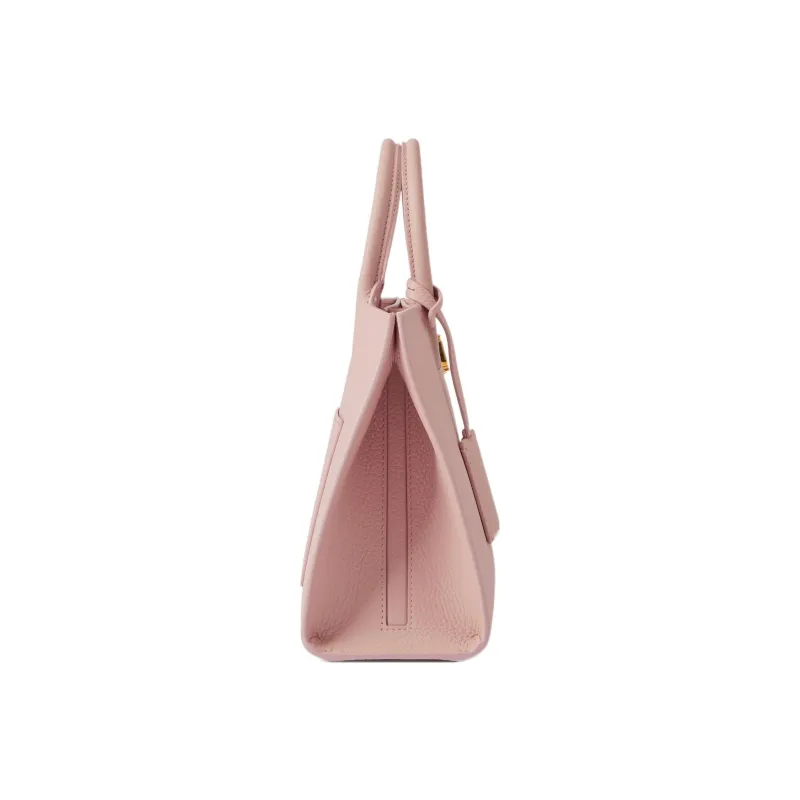 Burberry Calfskin Tote Bag Shopping Bag Handbag Mini Women's Dark Pink-2