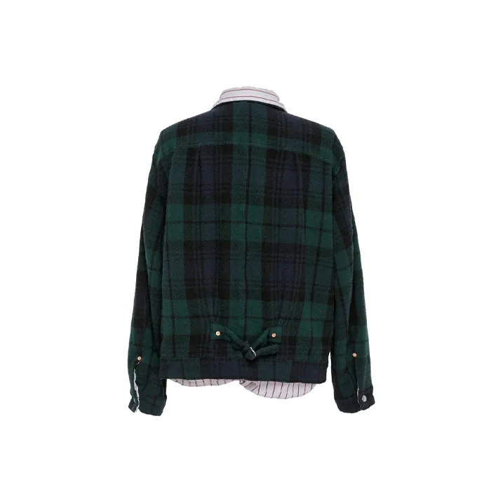 Sacai Jackets Men Green-1