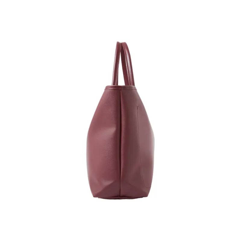 LONGCHAMP Le Pliage City Canvas With Leather Tote Bag Shopping Bag Shoulder Bag Handbag Large Size Women's Deep Red-2