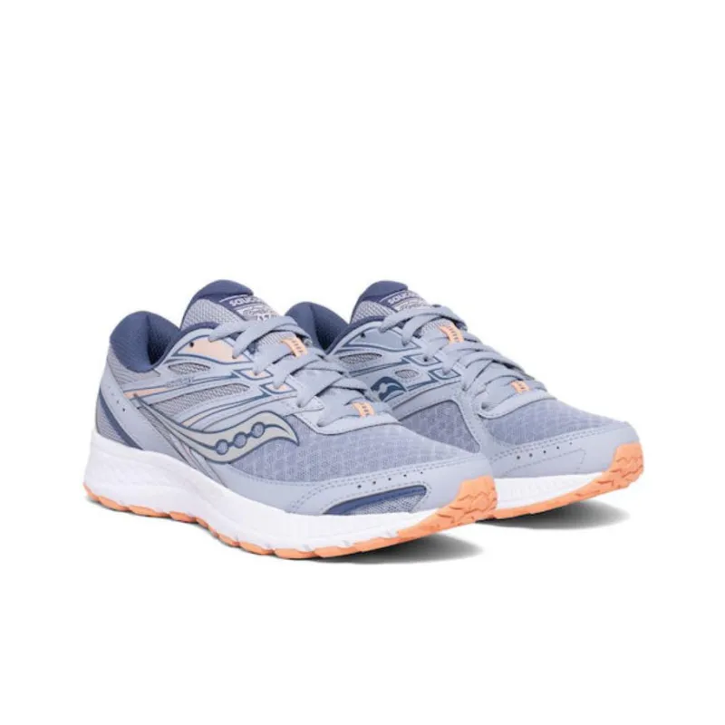 Saucony Cohesion 13 Cushioned Slip Resistant Low Top Running Shoes Women's Blue-2